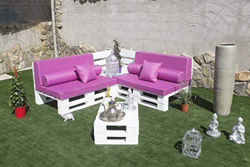 Palets Talavera Conjunto 1x Sofa Palet 120cm x 80cm 1x Mesa 80cm x 48cm Lijado Y Cepillado -Interior/Exterior Nuevo-Natural