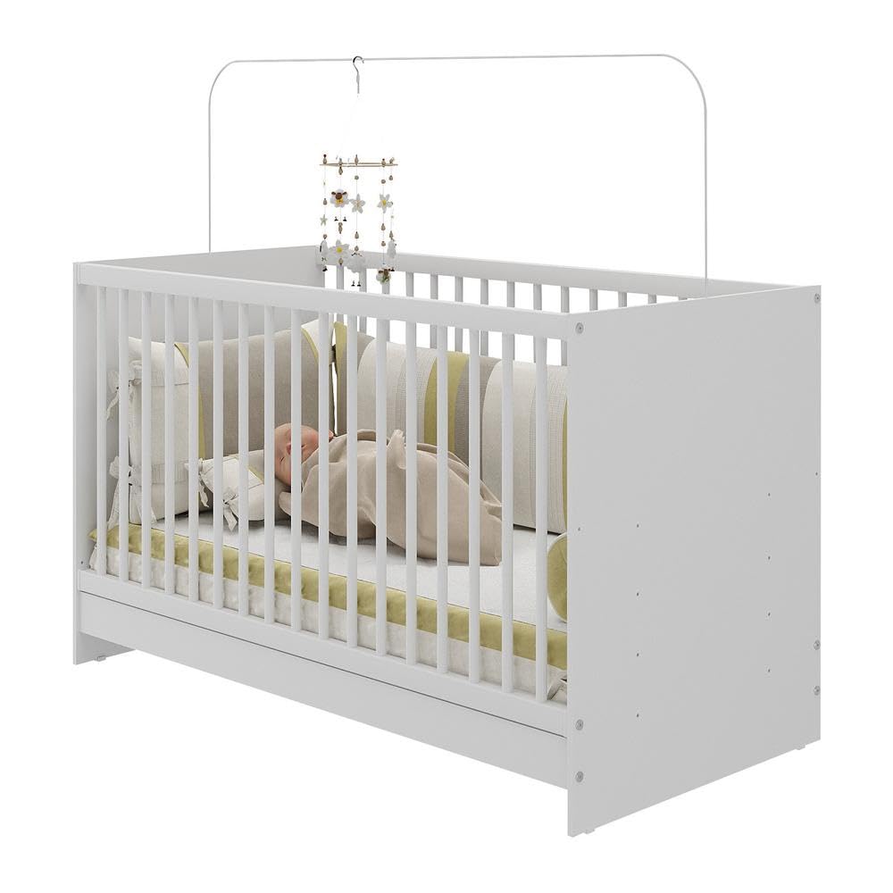 Berço 3 em 1 com Colchão Incluso Multimóveis Mp0527gc Branco