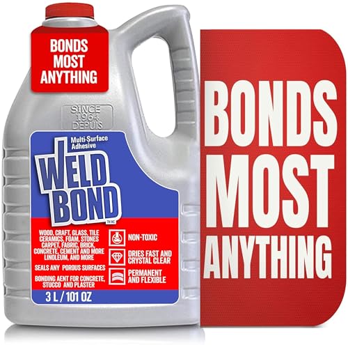 Weldbond Glue - Bonds Most Anything! 3L /101 oz Non-Toxic...