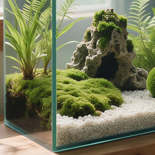 Image of 5.6 Gallon Rimless Aquarium, Tall Low Iron Glass Fish Tank | Ultra clear 6mm glass, 10 x 10 x 14.2 in vertical design for aquascaping, betta fish, shrimp tanks and planted setups