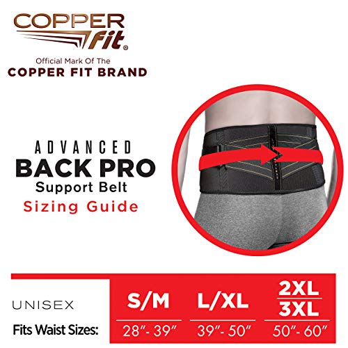 Copper Fit Pro Back Belt Compression Brace, Small/Medium - Image 4
