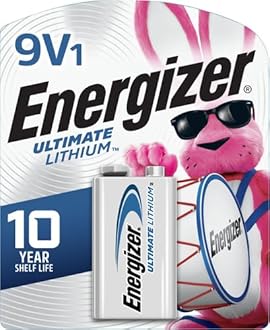 Energizer Product Title to 9V Lithium Batteries, Ultimate 9 Volt Battery Lithium, 1 Count (Pack of 4)