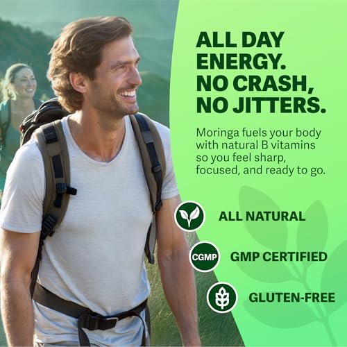 image for Rosabella Moringa Capsules - Pure Moringa Powder, Energy, Skin, Immune