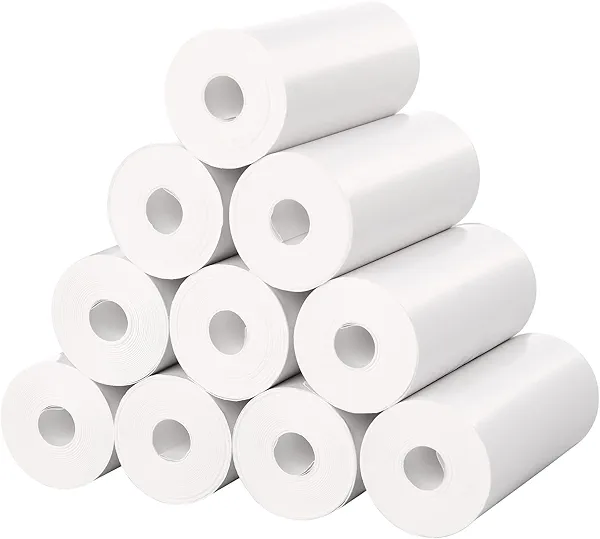 Mafiti 10 Rolls Kids Instant Camera Refill Print Paper for K27/D101/Q5 Kids Camera Instant Print-Photo Print Thermal Paper Compatible with Most Kids Camera Instant Print,2.2 x1 Inch,White