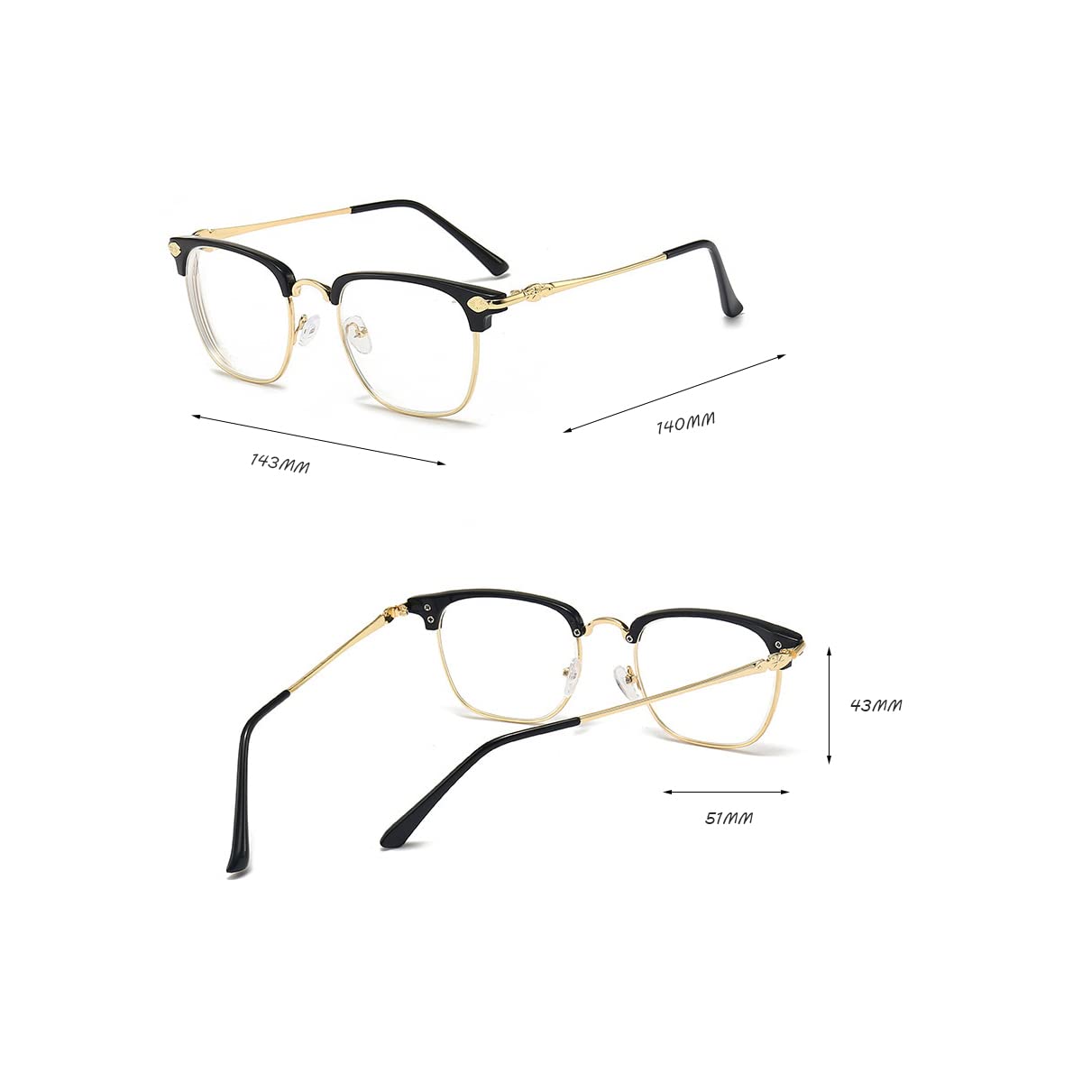 Gafas de miopía con dioptrías negativas de -1,00 a -6,00, miopía, fuerza visual, miopía, miopía, para hombre y mujer