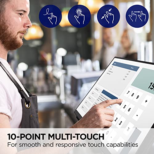 ViewSonic TD2465 24 1080p Touch Monitor with Ergonomic Design and HDMI/USB Inputs