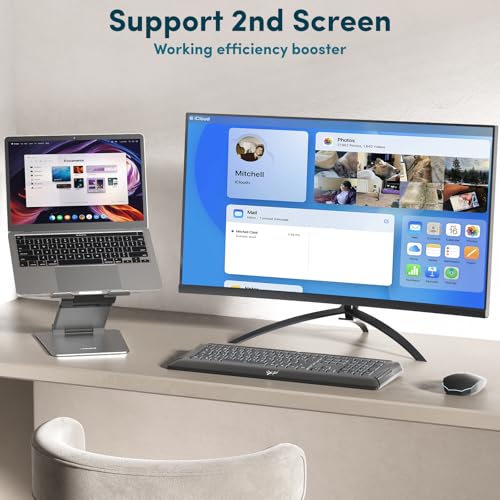 Image of Ergonomic Laptop Stand For Desk, Adjustable Height Up To 20 inch, Laptop Riser Portable Computer, Laptop Stands, Fits All MacBook, Laptops 10 15 17 Inches, Pulpit Laptop Holder Desk Stand