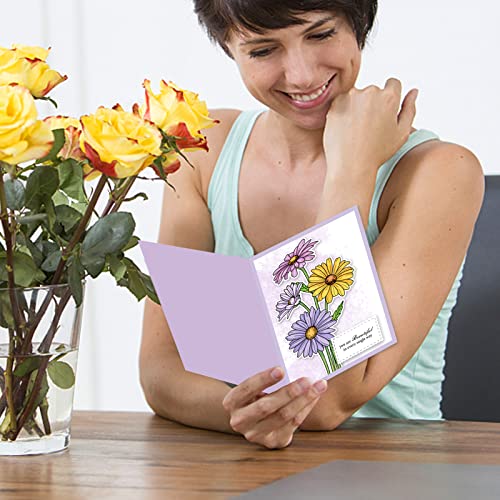ORIGACH Chamomile Silicone Clear Stamp and Die Sets for Card Making Flower Clear Stamps Cutting Dies for DIY Craft Scrapbooking,DIY Embossing Photo Album Decorative Craft - Image 4