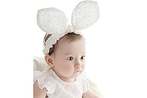 Cuddly Bunny Ears for Your Little Princess: White Rabbit Headband