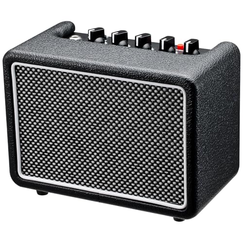 10W*1 Mini Guitar Amplifier, Electric Guitar Amp with Clean/Drive Channel, 6H Working, 3.5mm...