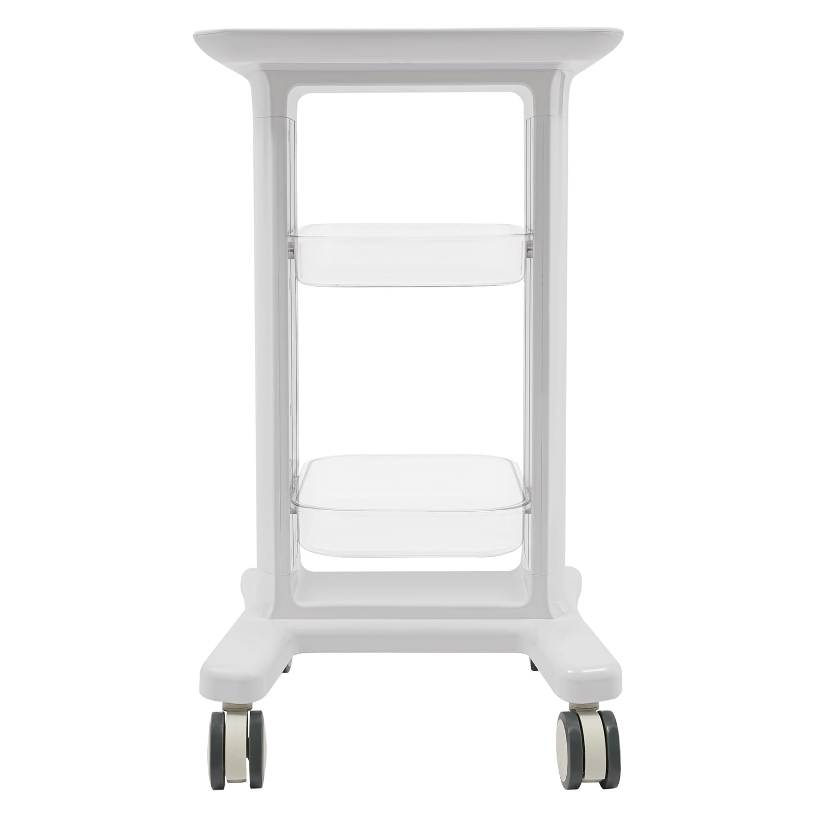 Beauty Salon - Carrito de almacenamiento con doble estante y superficie de trabajo grande, 50 kg