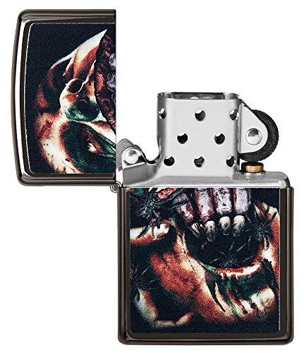 Zippo Villain Encendedor metálico plateado miniatura 4