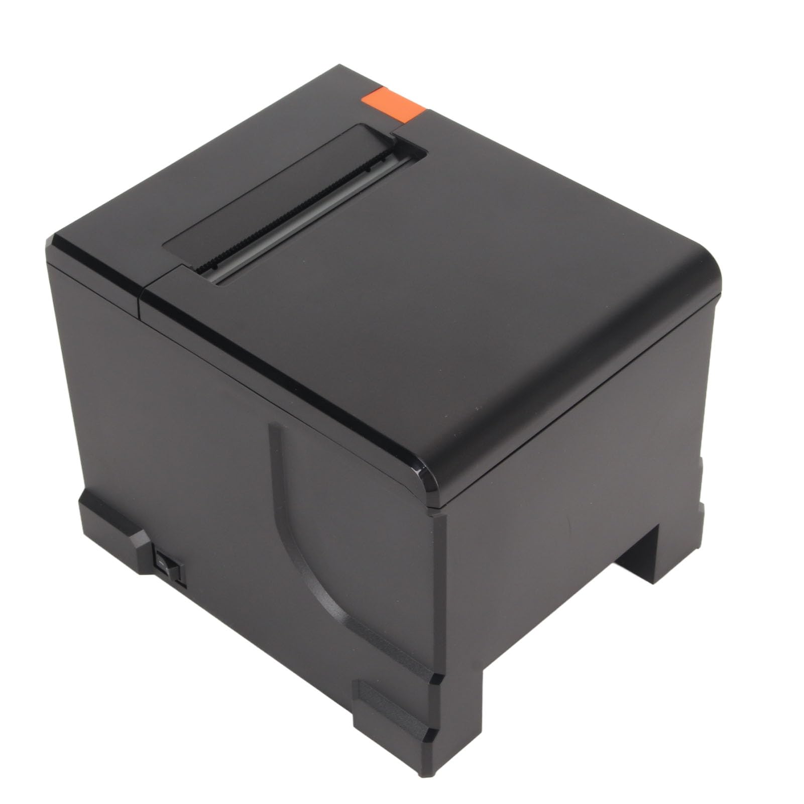 Termiczna Drukarka pokwitowań z Automatycznym Obcinaniem, Drukarka POS o Szerokości 80 Mm, Obsługa Interfejsu Szeregowego Ethernet Bluetooth i USB, Szuflada na gotówkę, Drukarka (Wtyczka UE)