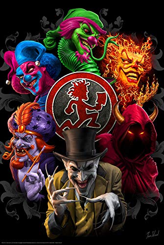 BUY ART FOR LESS Officially Licensed Insane Clown Posse - Inner Circle - Art Poster - 24 x 36 Inch - Decorative Print - Poster Paper - Ready to Frame