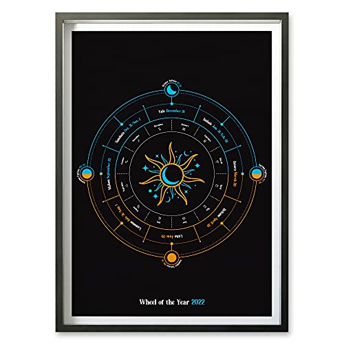Pagan Holiday Calendar 2022 2022 Wheel Of The Year Poster, Pagan Calendar For 2022 : Handmade Products  - Amazon.com