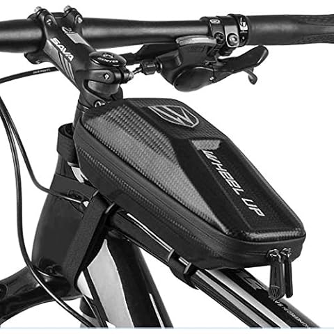 MOZOWO Bike Frame Bag, Waterproof Bicycle Front Frame Phone Bag Top Tube Pouch Bike Handlebar Bag Pannier Cycling Pack Bike Repair Kit Packet Accessories for Mountain MTB Road Bike Cover