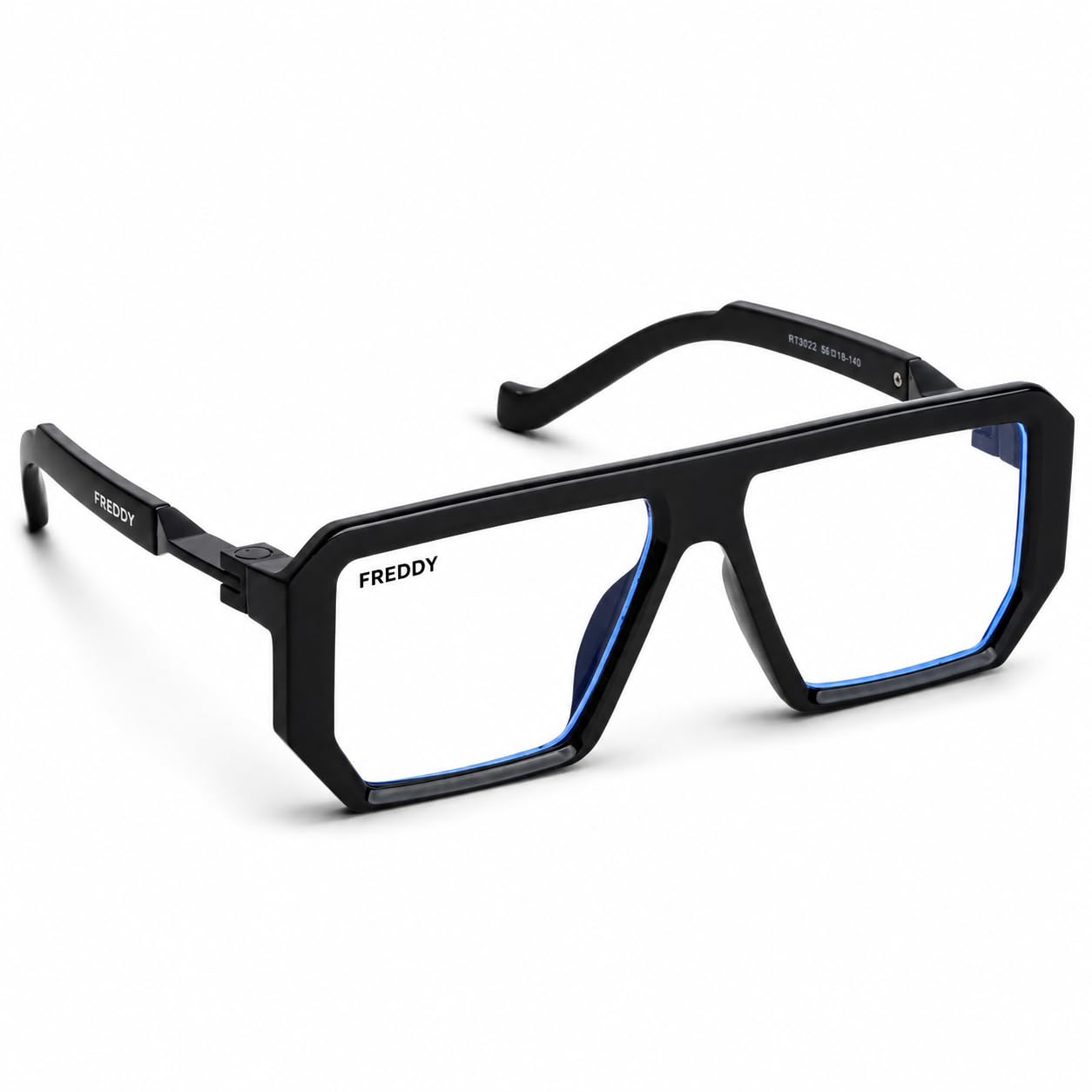 Freddy Men's Oversized Square Sunglasses| Bold Frame Design | Metal Temple Accents | Stylish Luxury Eyewear | UV Protection-picture-26
