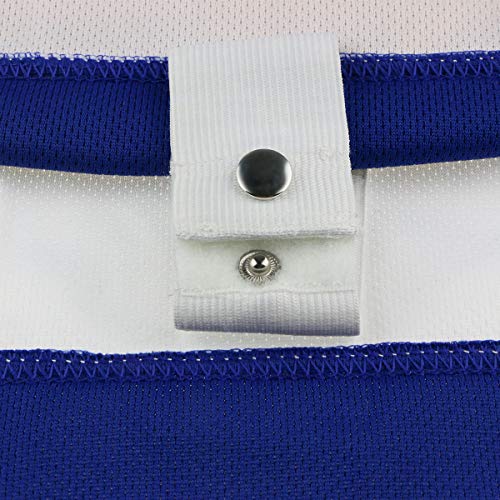 Hanson Brothers Jersey, Charlestown Chiefs 16,17,18 Slap Shot Ice Hockey Movie Jersey (16 Blue, Large) #TOP6