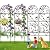 Amagabeli 4 Pack Garden Trellis for Climbing Plants Outdoor 46" x 15" Rose Wrought Iron Trellis for Vine Vegetable Flower Ivy Cucumber Decorative Trellis Black