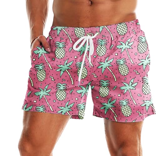 Mens Swim Trunks Quick Dry Swim Shorts with Mesh Lining Bathing Suits 5 inch2