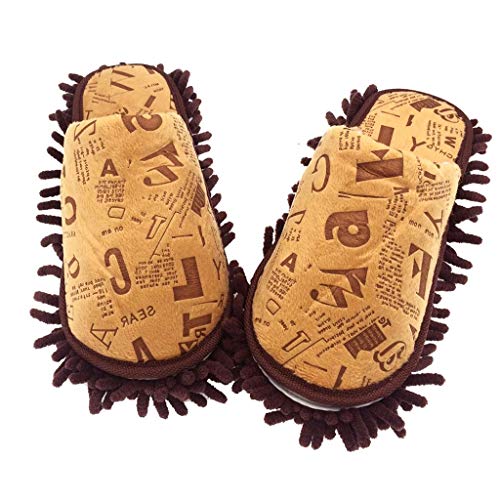 Image of Selric Super Chenille Microfiber Washable Mop Slippers Shoes, Detachable Mopping Shoes, Floor Dust Dirt Hair Cleaner, Multi-sizes Multi-Colors Available