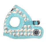 Puppia Brustgeschirr für kleine und mittelgroße Hunde - Arden Harness B - verstellbar und komfortabel, Aqua, M