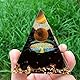 VNSTKWW Positive Spiritual Pyramide, Amethyst Chakra Kristalle Ornament, Reiki Heilkristallkugel, Obsidian, 60mm