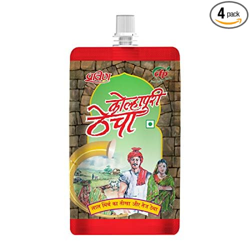 Pickles Kolhapuri Thecha 100g Pouch - Pack of 4