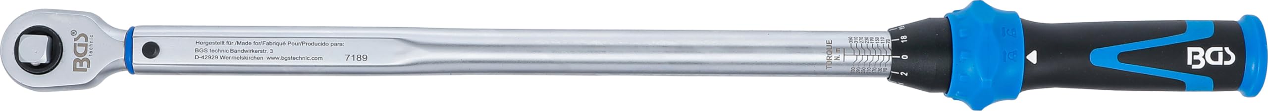 BGS 7189 | Chiave dinamometrica | 12,5 mm (1/2") | 70-350 Nm