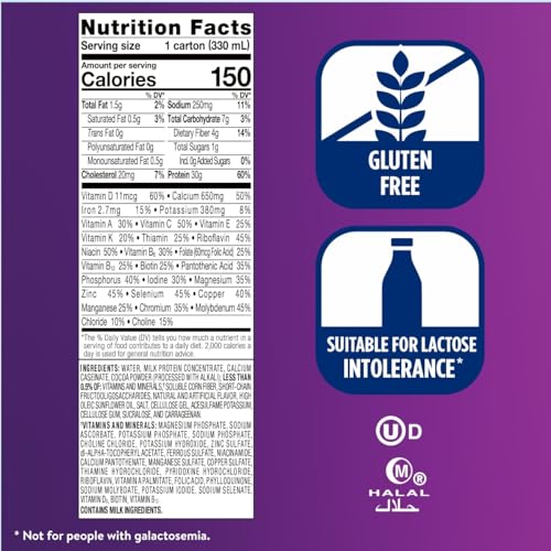 ensure max protein shake  milk chocolate  ready to drink  30g protein for muscle health  1g sugar 4g fiber  11 fl oz 12 pack