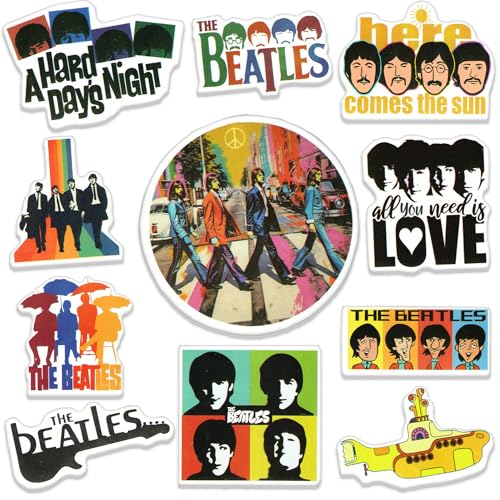 52Pcs Retro Rock Band Stickers for Adults, Classic Liverpool Music Decals for 2026 Florida Beach...