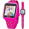 Barbie – Reloj inteligente para niños, pantalla táctil interactiva con juegos, cámara selfie, rastreador de pasos, alarma y elegante correa de silicona impresa, se adapta a muñecas de 5.5 a 8.5