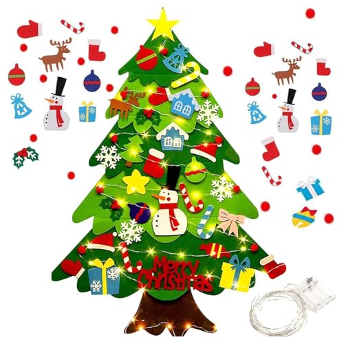 Montessori Filz Weihnachtsbaum für Kleinkinder – DIY Kinder...