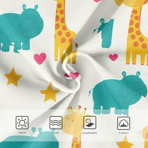 Cute Giraffe Hippo Star Heart Toddler Girls's Underwear 2T 23018843