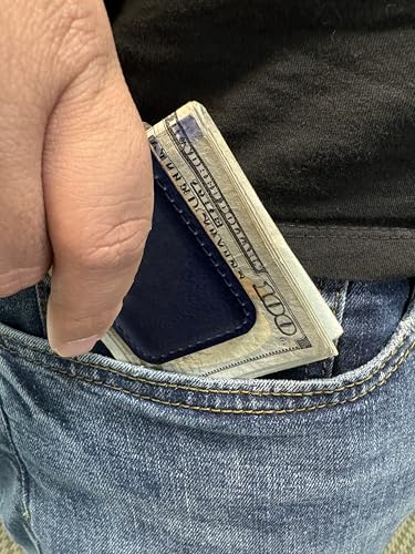 LaserGram Slim Magnetic Money Clip, Flag of the United States (Black with Silver)2