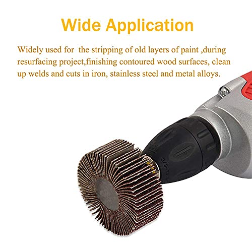 Rocaris 40 Pack 1/4 Inch Abrasive Flap Wheel Sander Set thumb #8