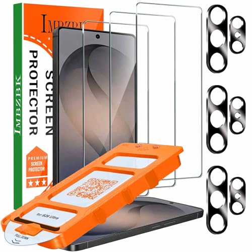 IMBZBK 3 Pack Screen Protector for Samsung Galaxy S26 Ultra [6.9 INCH] Accessories Auto-Dust Removal Military Grade Shatterproof Case Friendly Film 3 Tempered Glass Camera Lens Protector