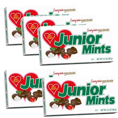 Yummy Chew Junior Mints Candy - Heart Shaped Junior Mints Candy Box cover