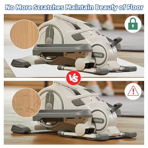 NICENEEDED Non-slip Mat for Ellipse Leg Exerciser Machine, Exercise Equipment Mat Suitable for Under Desk Elliptical Peddler Foot & Leg Pedal Exercixer, Enhanced Stability Floor Protection - Image 5