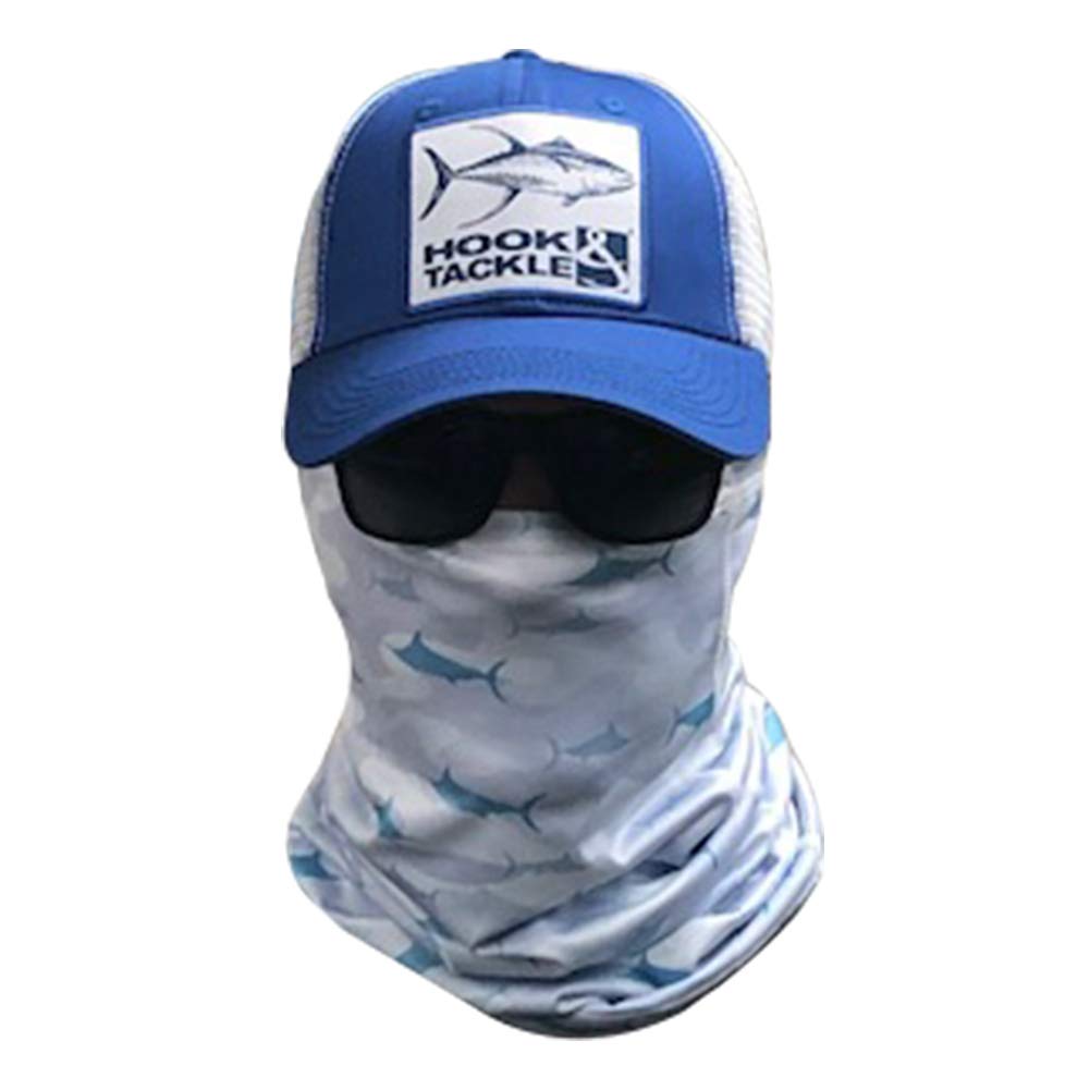 Hook & Tackle | Blue Marlin Camo | Neck & Face Gaiters | Scarves | Masks | Shields | Sun Protection | Grey