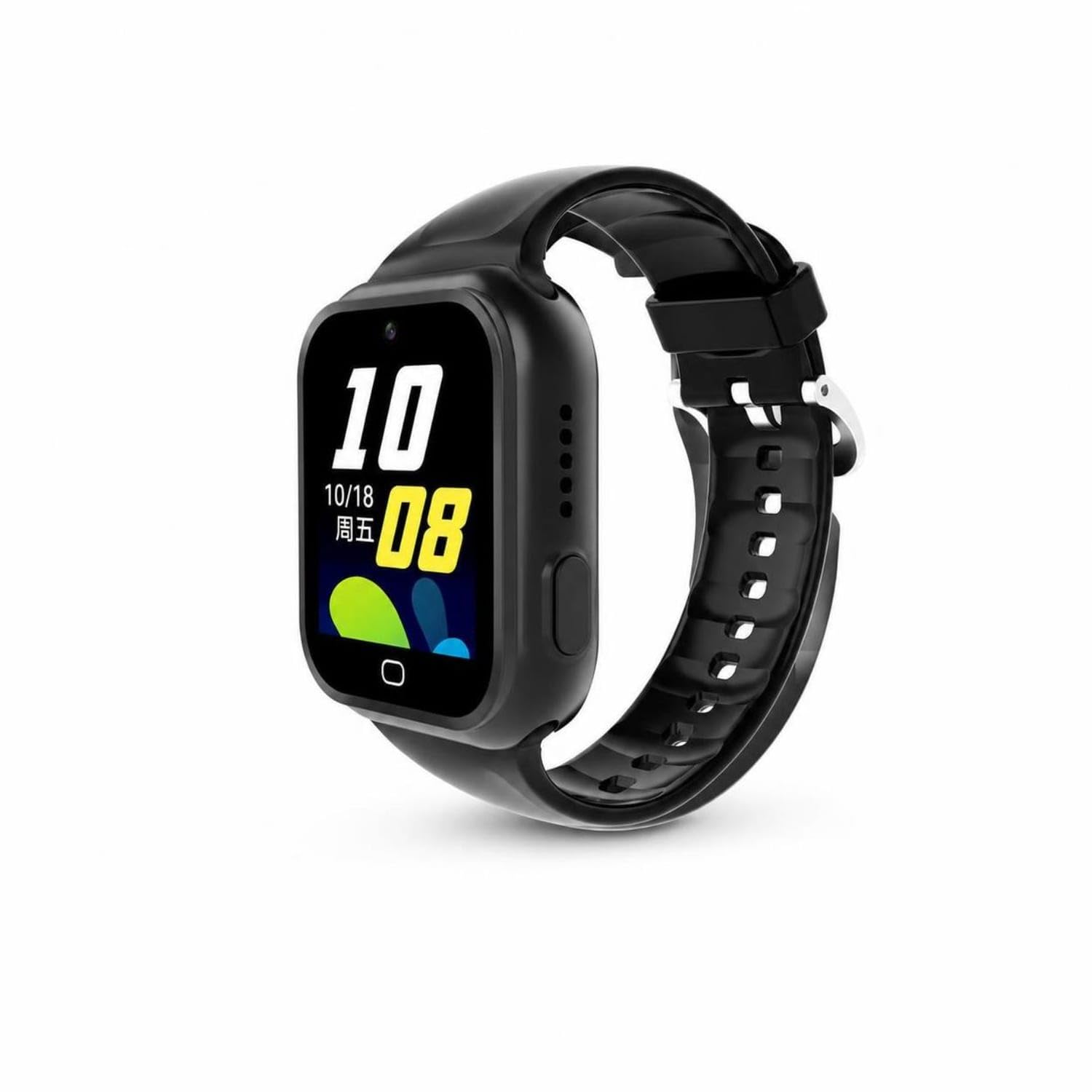voice chat kids smart watch kids watch with visual calling calling touchscreen 4g lte smartwatch water-resistant for children, boys and girls, outdoor play, school, black, y17
