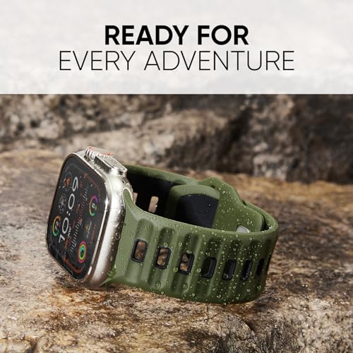Image of Sport Bands 6-Pack Compatible with Apple Watch Ultra 3 /2 Band 49mm 46mm 45mm 44mm 42mm, Wide Soft Silicone Wristbands Waterproof Strap Men for iWatch Series 11 10 9 8 7 6 5 4 3 SE Ultra