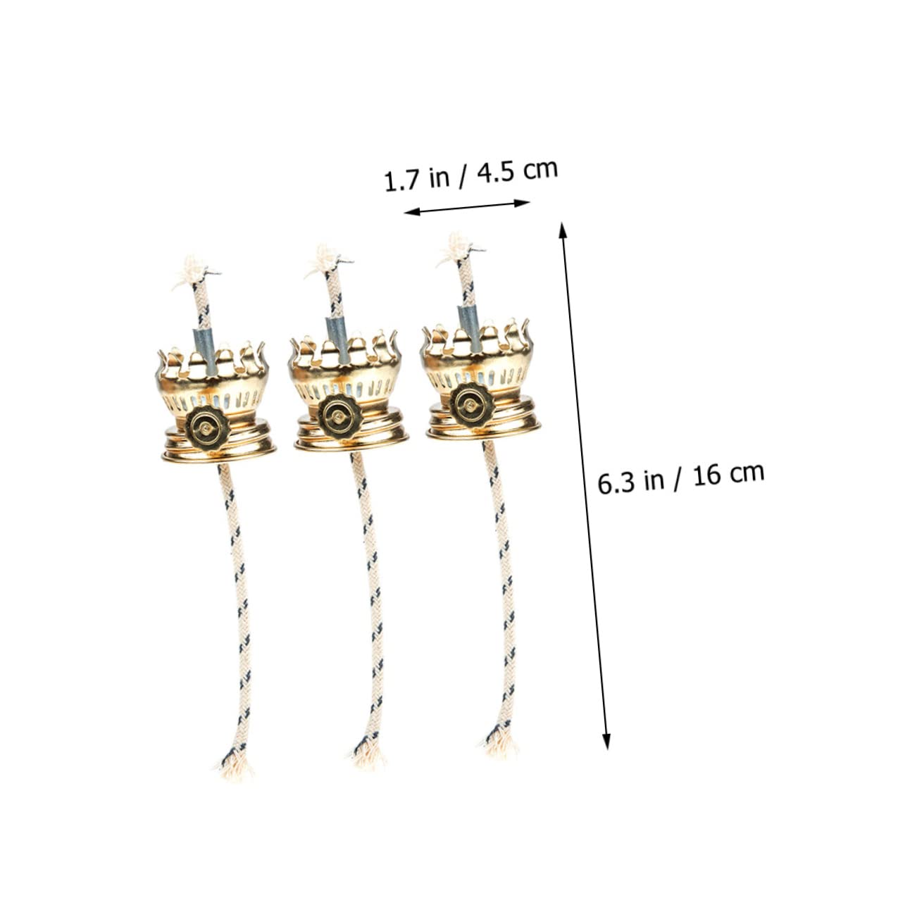 2 Stück Dochtregler Für Petroleumlampen - Retro Metall Regler Mit Docht Halter