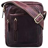 Aufteilung der Leder Tasche: 1 x Hauptfach für DIN A5 Dokumente und 9.7 Zoll iPad | 1 x kleines Reißverschlussfach, 3 x Stiftehalter und 1 x Handyfach (5.1 Zoll) im Inneren | 1 x Reißverschlussfach auf der Rückseite | 3 x Reißverschlussfach auf der Vorderseite