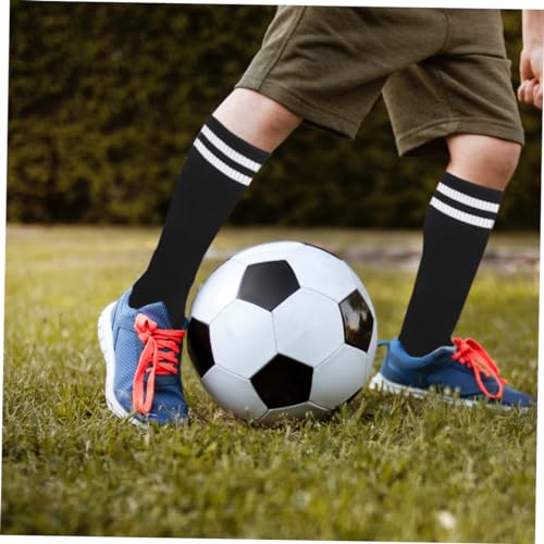 LIFKOME 1pair Unisex High Knee Football Socks Stripe Design Breathable Soccer Stockings for Boys and Girls Suitable for Shoe and below for Sports Activities3