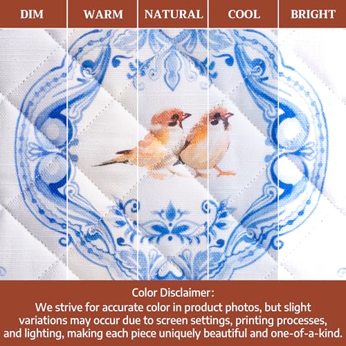 Maison d'Hermine Topflappen-Set, 100% Baumwolle, hitzebeständig, 20 cm x 20 cm, mit Schlaufe zum Grillen, Backen und Anfassen heißer Pfannen, Frühjahr Sommer (Amsterdam Canals, 2er-Pack)