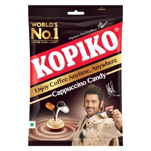 Image of KOPIKO Cappuccino Coffee Candy - World's No 1 Coffee Hard Candy* - Family Pack - 140 grams (40 Pieces in Each) (Pack of 6)