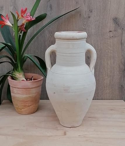 B-Ware ! Amphore ca. 40 cm hoch mit 2 Henkel aus Terracotta Terrakotta Vase Liegeamphore Blumentopf Pflanzgefäß Pflanzamphore B-Ware ! Amphore ca. 40 cm hoch mit 2 Henkel aus Terracotta Terrakotta Vase Liegeamphore Blumentopf Pflanzgefäß Pflanzamphore