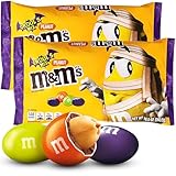 M&M’s Ghoul’s Peanut Milk Chocolate Halloween Candy 10oz Bag 2-Pack - Sweet Milk Peanut Chocolate Holiday M&Ms Candy Encased in Vibrant Candy Shell Colors, Melt in Your Mouth Snack for Kids & Adults