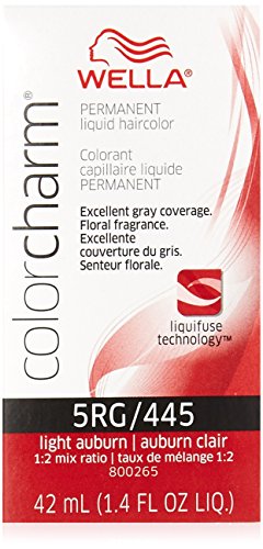 Wella Charm Liquid Permanent Hair Color, 445/5rg Light Auburn